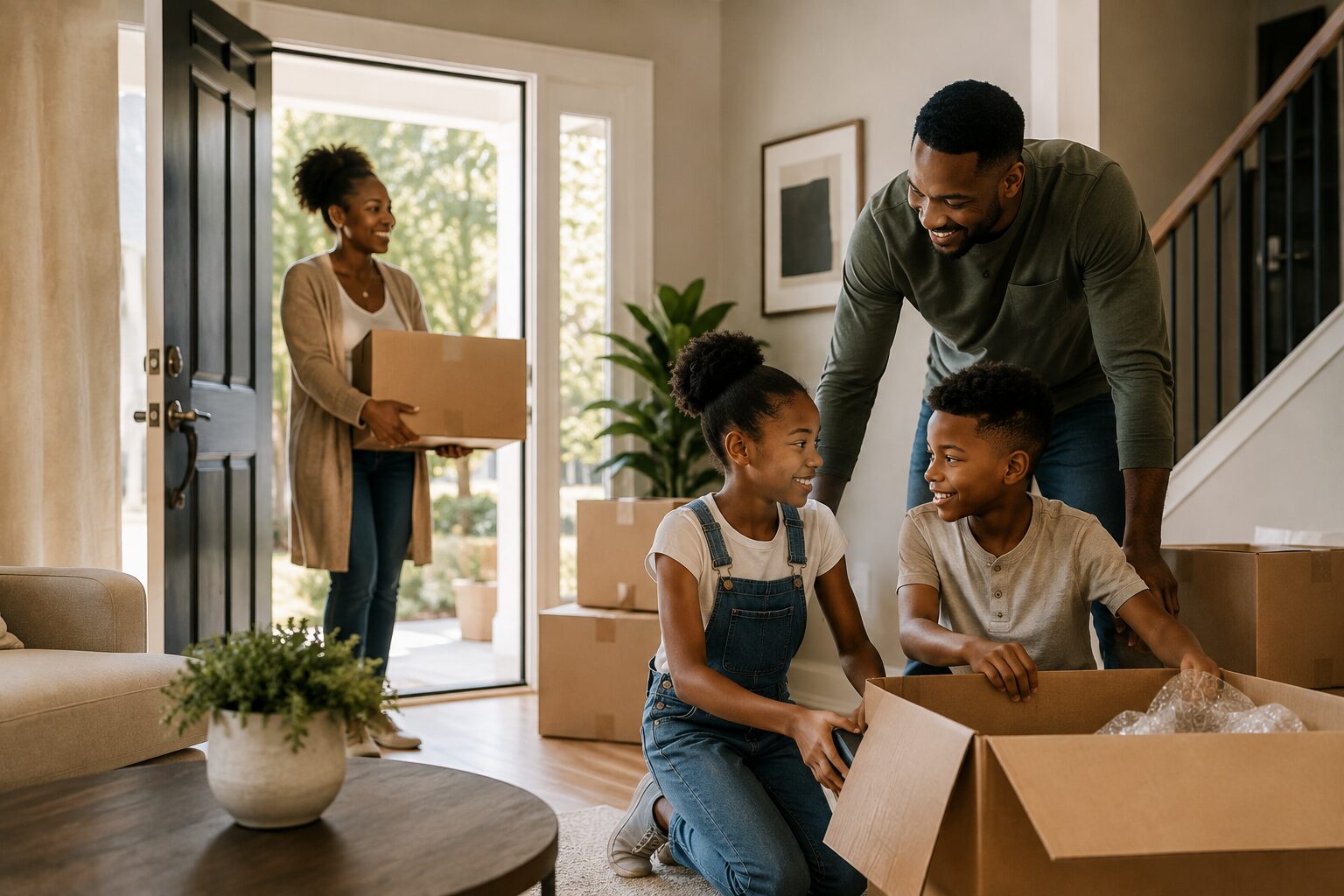 Family navigating an executive move and new chapter