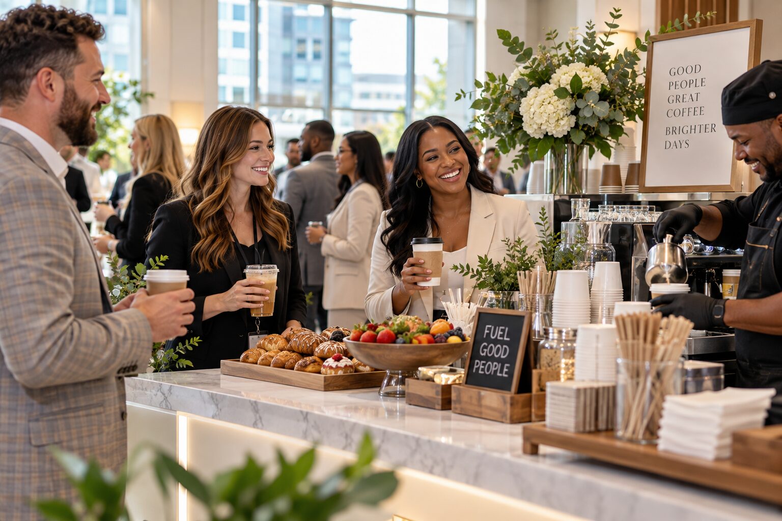 Curated onsite coffee and pastry experience for employees